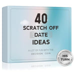 Couples Gifts For Boyfriend Girlfriend, 40 Scratch Off Date Ideas Bridal Shower Gifts, Stocking Stuffers For Women Men, Anniversary Birthday Presents For Husband, Couple Games For Engagement Wedding