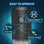 Automatic Male Masturbator, Sex Toys For Men With 5 Thrusting & Rotating & Vibration Modes, Hands Free Male Sex Toy With Infinite Speed Regulation, Lcd Display & Suction Base Penis Pump