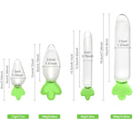 4Pcs Crystal Glass Radish Shaped Anal Butt Plug Set - Smooth Big Butt Plugs Anus Training Kit, Anus G-Spot Masturbation Prostate Massager Adult Bdsm Slave Games Sex Toys For Women Men Couples Lovers