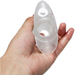 3Pcs/Sets Butt Plug Douche Enema Anal Dilator Peekers Hollow Anal Plug (Transparent)