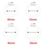 Male Chastity Device Flat Chastity Cage Male Small Lightweight Devices Abs Cock Cage With 4 Base Ring Bondage Restraint Kit For Sex Play (Pink, L)