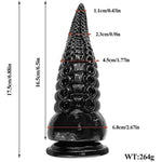6.9 In Tentacle Dildo,Black Dildo Fantasy Dildo With Strong Suction Cup,Anal Dildo Adult Sex Toy For Anal Play