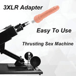 Sex Machine With 3Xlr Connector Suction Cup, Automatic Sex Machines Adult Sex Toys Adjustable Thrusting Dildo Machine With 5 Attachments