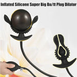 Inflated Silicone Super Big Butt Plug Dilator, G-Spot Stimulation Anal Plug Trainer Inflated Dildo, Anus Extender, Anal Training Kit,Vagina Pump Expander, Sm Masturbation Sex Toy