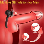 Vibrating Cock Ring With Bullet Vibrator For Men, Adult Sex Toys Penis Ring Vibrator For Penis Testicles Clitoris Stimulation, Rose Clitoral Stimulator For Couples Sex Toy, Black