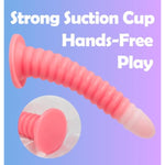 7.5 Inch Silicone Dildo Soft Anal Dildo With Strong Suction Cup For G Spot Vaginal Anal Stimulation, Beginner Fantasy Slim Dildos For Women Men, Pink Dildos Adult Sex Toys For Couples Gay Lesbians