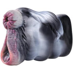 Zebra Masturbation Machine Simulates Animal Shape Abnormity Airplane Cup Double Channel Liquid Silicone Male Manual Sex Toy With Animal Texture, Realistic Animal Vagina