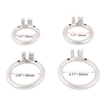 Metal Male Chastity Device Steel Stainless Cock Cage Sex Toy Ring With Tube C155 (2.17 Inch/ 55Mm)