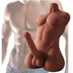 17.6Lb Male Sex Doll For Women With Flexible Dildo Realistic Sex Huge Cock Torso Dildo ?Unisex Masturbator Adult Sex Toy Female ?Male Torso Sex Dolls With Tight Anal For Men Gay Couple