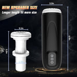 Automatic Male Masturbator - Sex Toys For Men Electric Stroker With 7 Thrusting & Vibrating & 1 Climax Modes, 3D Realistic Silicone Sleeve Pocket Pussy, Sex Machine Adult Toys For Men - Black