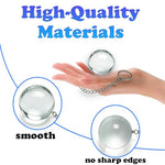 Anal Egg Weighted Butt Plug Glass Anal Beads 2 PCS