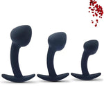 Anal Pulg Trainer Sets 3Pcs Silicone Butt Plug, Expanding Anal Probe Prostate Massager Adult Sex Toys For Men'S And Women