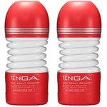 TENGA TOC-203 Rolling Head Pre-Lubricated Male Masturbator Vacuum Cup with Powerful Suction Red (Pack of 2)