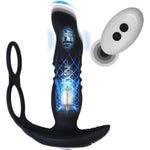 Male Sex Toys For Men Prostate Massager-3 In 1 Vibrating Cock Ring Penis Ring Taint Stimulator With Remote Control,7 Modes Anal Toys Butt Plug G Spot Vibrator Dildo Vibrating Anal Plug