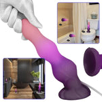 Squirting Dildo With Suction Cup Liquid Silicone Huge Realistic Penis G-Spot Stimulation Sex Toys For Women And Couples?Black Dazzling Red?