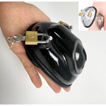 Male Chastity Device Cock Cages Bondage Fully Restraint Bowl Virginity Device Adult Sex Toy For Men Penis Exercise (Black)