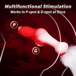 Anal Training Tool with Fox Tail Butt Plug, Soft Silicone Anal Sex Toys for Men and Women
