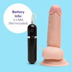 Lifelike Lover Strap On Dildo Kit - Includes 6 Inch Vibrating Dildo - 8 Inch Realistic - 6 In Slimline Anal Massager - 3 O-Rings & Adjustable Harness - Flesh Pink