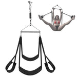 Sex Swing Bdsm Sex Toys Bondage Slave Hanging Sex Slings With Sturdy Iron Frame And Soft Adjustable Straps, 530Lbs Capacity Hanging Handcuffs Leg Restraints Intimate Bedroom Sex Toys For Couple