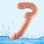 Double Ended Dildo Dual Dong Strapless Sex Toy,Flexible Anal Dildos Butt Plug Double Dong Penis With Glans Female Wearable Dildo Realistic G Spot Dildo Anal Dildo Butt Plug For Women Men