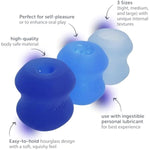 Oral Enhancer & Personal Stroker 3 Piece Set, Made Of Body-Safe Silicone, Waterproof, For Men And Women