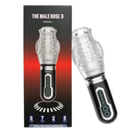 The Original Male Rose 3 - Rechargeable, Thrusting, Rotating, And Vibrating 3 In 1 Automatic Masturbator Electric Stroker Auto Stroker - Cordless Men Rose Automatic Male Toy
