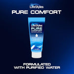 LifeStyles Pure Comfort Water Based Personal Lubricant, 6.8 fl oz,1 Pack, pH-Balanced, Transparent, Fragrance-Free, Paraben-Free