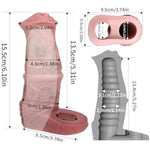 Monster Reusable Unique Liquid Silicone Soft Fantasy Dildo Sleeve, Penis Sleeve Sheath Horse Dildo Sleeve Enlarger, Male Sex Toy Extender Adult Toy For Men Couples