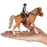 Horse Toys Playset With Cowboy, Western Rodeo Toys For Girls And Boys, Farm World Horse Club Rider With Horse Figurines