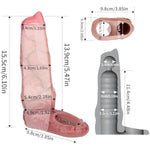 Unique Design Elastic Enlarger Sleeve Extender, Soft Silicone Penis Ring Penis Sleeve, Knot Sleeve Sheath For Men, Adult Game Tool Male Sex Toy