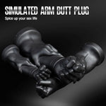 Realistic Fist Dildo - 14.76"" Silicone Fisting Dildo With Suction Cup, Forearm Dildos For Anal Plugs, Large Thick Prostate Sex Toy For Men And Women Black Butt Plug Vaginal Or Anal (S)