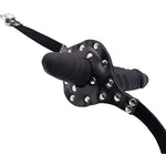 Double-Cock Dildo Penis Mouth Gag Mouth Plug Penis Gag With Multi-Function Oral Fixation Mouth Stuffed Bondage Leather Strap On Bdsm Adult Sex Toy
