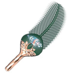 Vibrating Peacock Feather Tickler Silicone Fetish Feather Teaser Teasing Sticks Vibrator With 10 Vibration Modes Foreplay Flirting Sm Sex Toys