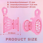Pink Male Inverted Cock Cage Chastity Device Small Negative Comfortable Chastity Devices With 4 Active Rings Inverted Fish Trap Bondage For Men Gay Transgender Penis Exercise Adult Sex Toys