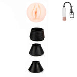 4Pcs Small Penis Pump Replacement With Vagina Sleeve Enlarging Pump Rings Vagina Pump Adult Toys, Male Sex Toys For Men Pocket Pussy Stroker Penis Enlargement Pumps Sleeve Penis Extender