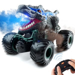 2.4Ghz Dinosaur Remote Control Cars Toys For Kids Boys 4-7 5-7 8-12, Rc Dinosaur Car Toys With Light, Sound, Spray, Indoor Outdoor Toys Gifts For 3 4 5 6 Year Old Boys, Rc Car Toys For Boy