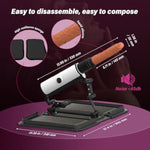 Sex Machine Automatic Thrusting Machine For Men And Women Cowgirl Sex Furniture For Bedroom Heating Flapping Vibrator With Remote Control (Black)