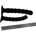 Anal Beads Butt Plug With Strong Suction Cup, Silicone Prostate Massager Adult Sex Toys (8.3 Inches)