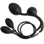 Inflatable Double Headed Steel Balls With Soft Silicone Anal Plugs For Men And Women'S Fun Inflatable Toys