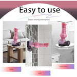 Animal Penis 8.3 Inch Realistic Wolf Dildo Large Size Anal Plug Adult Sex Toys (Pink + Gray)