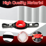 Open Mouth Gag Big Red Lips Ballgag Adjustable Leather Head Harness Bdsm Erotic Toy Sex Accessories For Adults Couples Oral Game