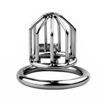 Chastity Cage With 3 Different Sizes Rings Press-Lock Chastity Device Stainless Steel Breathable Cock Cage Adult Bdsm Bondage Fetish Sex Toy For Men Training
