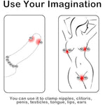 Nipple Clamps Sex Pleasure For Women Metal Beaded Device For Clitoral Stimulation Bdsm Non Piercing Clit Clamp Sex Bondage Kit Restraints Nipple Clip Clips Bdsm Sex Toys For Women Couples