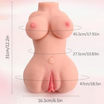 5.5Lb Sex Dolls Male Masturbator With Realistic Boobs Vagina Anal, 3 In 1 Love Doll Pocket Pussy Built-In Bracket Double Hole Vaginal Anus Channel Pussy Ass Breasts Male Sex Toys For Men Masturbation