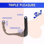 Vibrating Cock Ring Prostate Massager - Anal Sex Toys Vibrating Butt Plug With 10 Vibration Modes For Men Or Couples - Independant Dual Motor With Remote Control