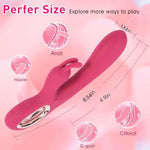 Sex Toys|Vibrator|Dildo|G-Spot Rabbit Vibrator |Clitoral Stimulator|Women'S Adult Sex Toys| Vibrator Wand|10 Frequency Vibration Female Couple Toys|Vibrate Rsuction Vibrator|Gifts(Rose Red)