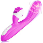 2In1 G Spot Thrusting Sex Toys With 9 Rotating & 9 Vibrating Modes, Body-Safe Silicone Vibrator Rabbit For Women And Couple, Waterproof Realistic Dildo For Anal Stimulation (M)