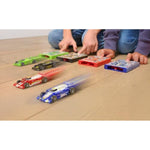Original Speed Card Racer – Flat Car Racer And Pocket Size Racecar Launcher With Real Rubber Tires For High-Speed Racing – Load, Launch, Race! – Racing Red