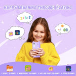 Toys Kids Smartphone, 3.97" Screen Dual Camera Kids Toys Phone With Music Player, 2000Ma Toddler Toy Learning Phone With Games, Front Camera, Pretend Play Smartphone?Purple?
