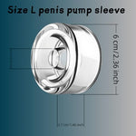 Large Silicone Penis Pump Sleeve for 2.4"-3.5" Cylinder, Penis Pump Sleeves Replacement, Penis Pump Accessories & Penis Pump Parts for Electric Manual Pump, Penis Extender Sleeve